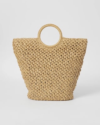 Ring Handle Beach Tote click to view larger image.
