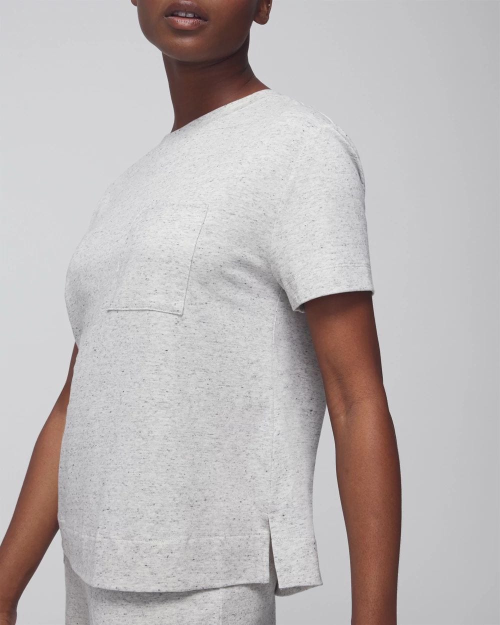 Most Loved Cotton Short-Sleeve Pocket Pajama Tee