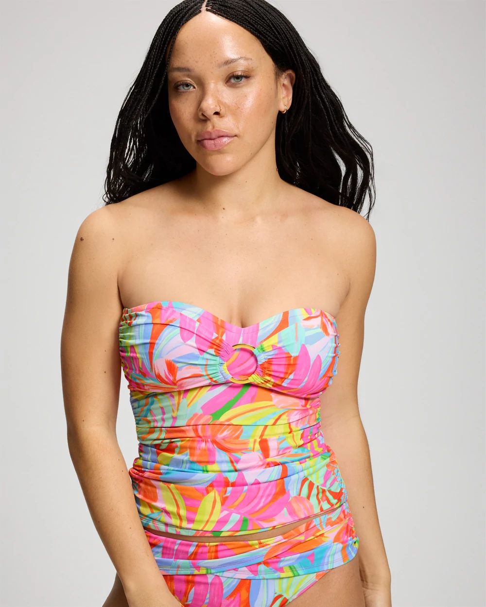 Bellissimo Botanica Draped Tankini Swim Top