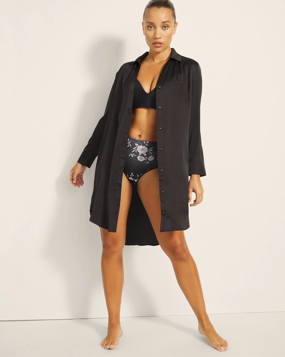 Button Front Sleepshirt click to view larger image.