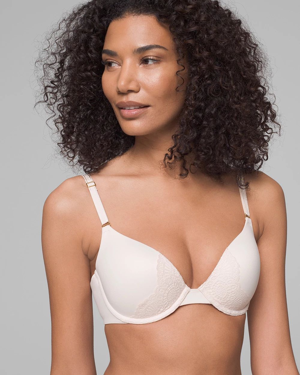 Push-Up Geo Lace Trim Bra