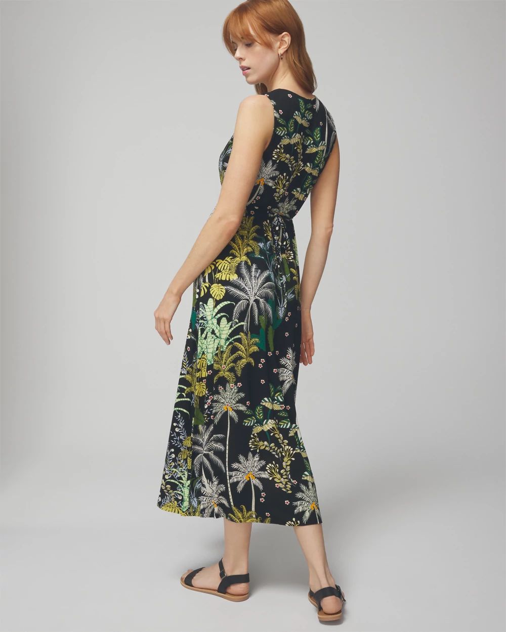 Soft Jersey Tie Back Midi Dress