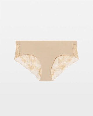 Cheeky Hipster Panty with Lace Back click to view larger image.
