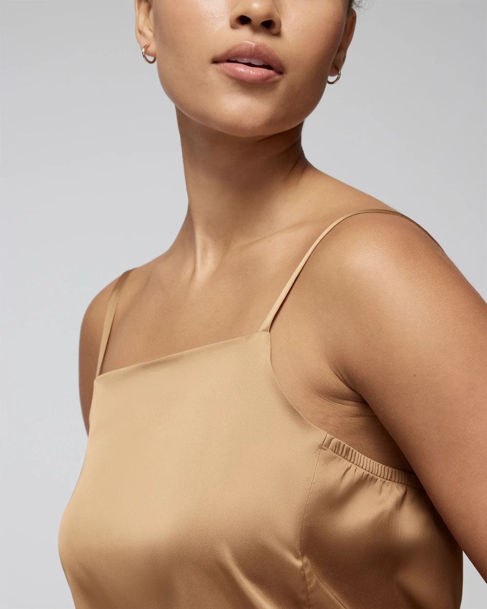 Satin Square-Neck Pajama Cami