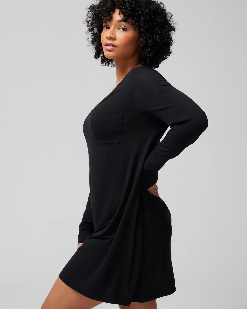Cool Nights Long-Sleeve Sleepshirt
