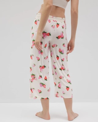 Cropped Pajama Pants click to view larger image.