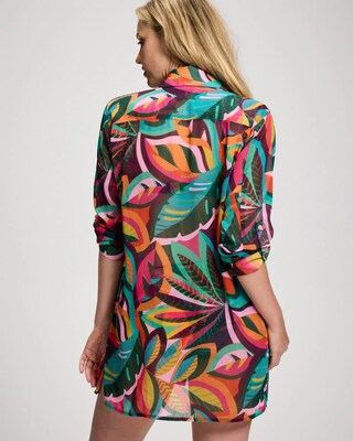 Bleu Rod Beattie Wild and Free Chiffon Cover Up Shirt click to view larger image.
