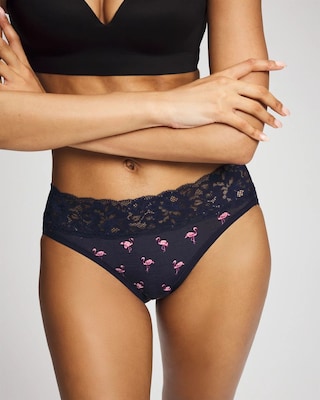 High-Leg Brief Panty with Super Soft Signature Lace