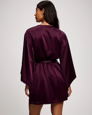 Relaxed Short Silk Robe click to view larger image.