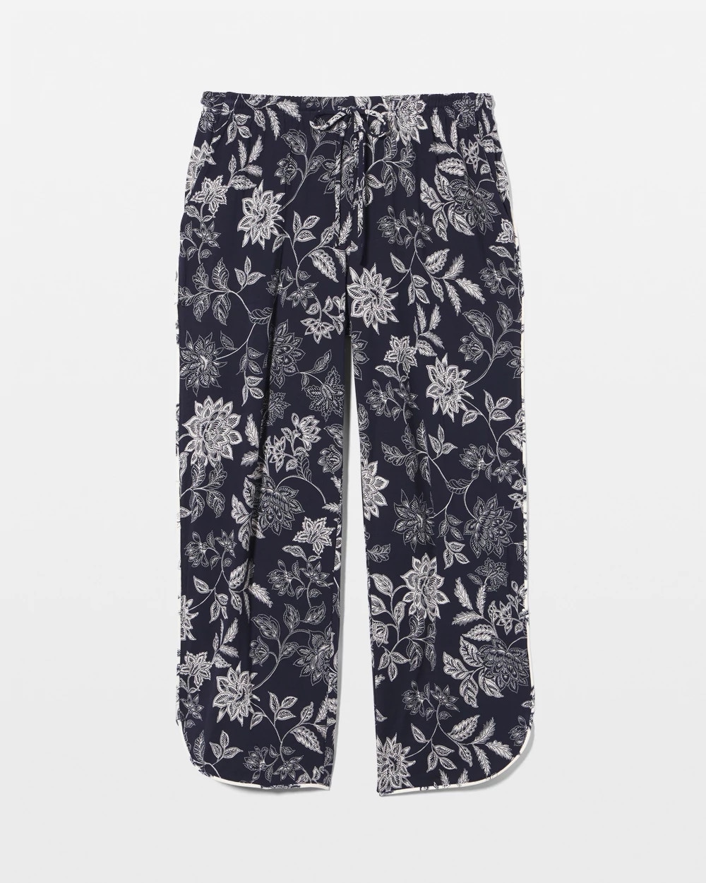 Piped Crop Pajama Pants