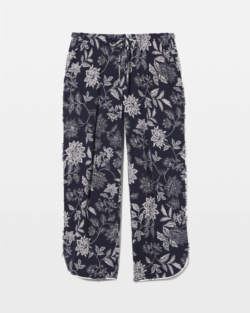 Cool Nights Piped Crop Pajama Pants