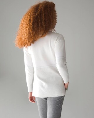 Side-Slit Sweater Tunic
