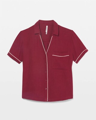 Short-Sleeve Pajama Top click to view larger image.