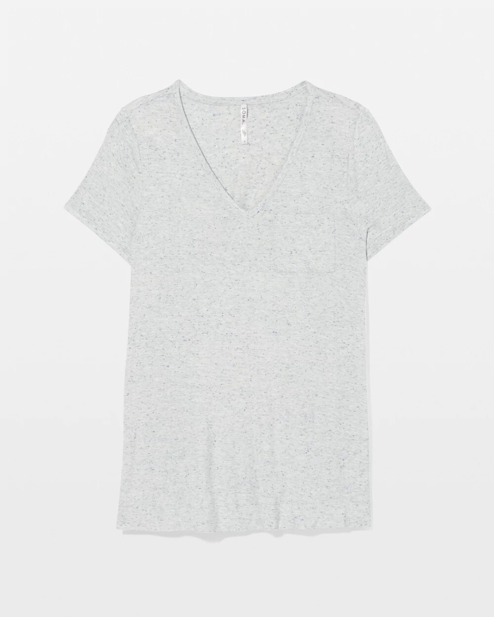 Slub Short Sleeve Tunic Pajama Tee