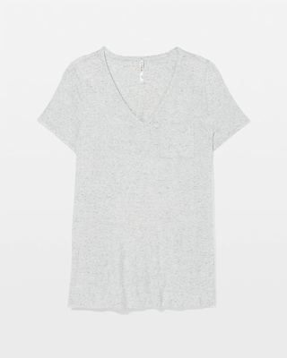 Slub Short Sleeve Tunic Pajama Tee click to view larger image.