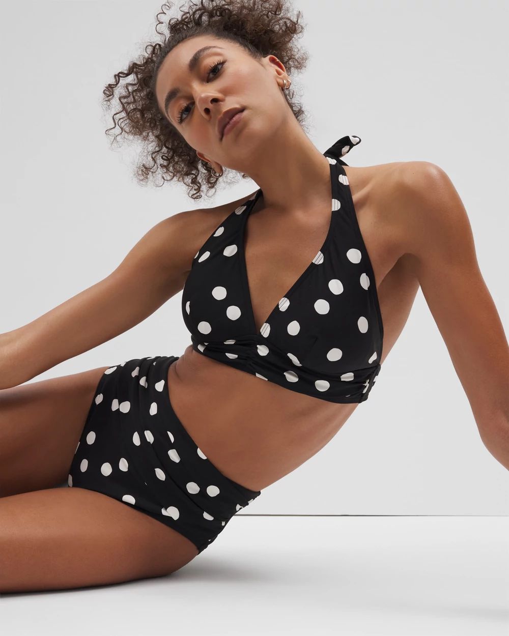Soma Swim Ruched High-Waist Bikini Bottom