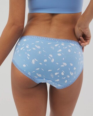 Cotton Hipster Panty with Lace Trim click to view larger image.