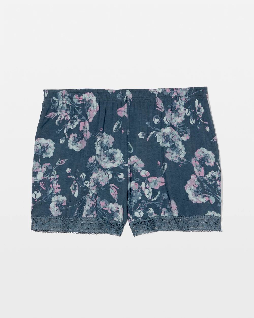 Lace-Trim Pajama Shorts click to view larger image.