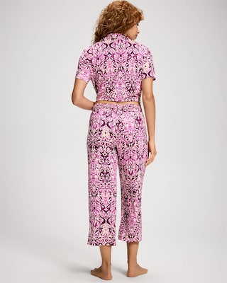 Cropped Pajama Pants click to view larger image.
