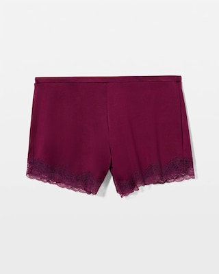 Lace Trim Pajama Shorts click to view larger image.