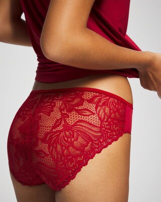 Lace Back Hipster Panty click to view larger image.