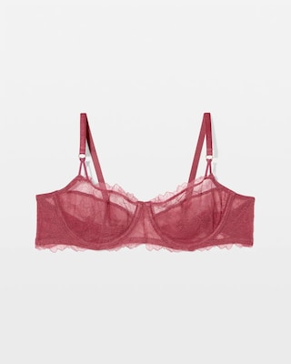 Fine Line Lace Unlined Balconette Bra click to view larger image.