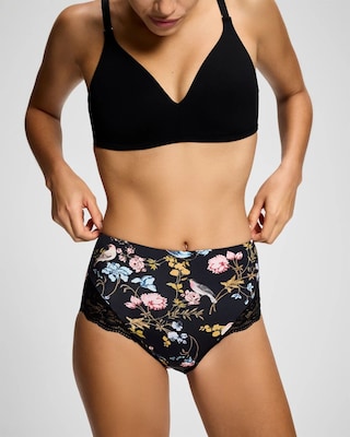 High-Waist Brief Panty with Lace