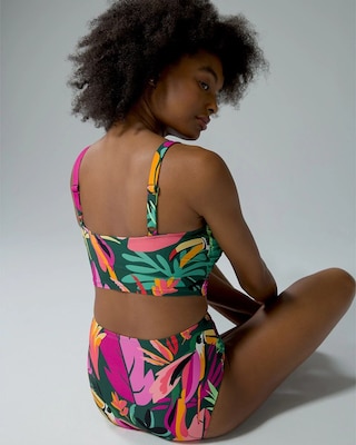 V-Wire Cropped Bikini Top