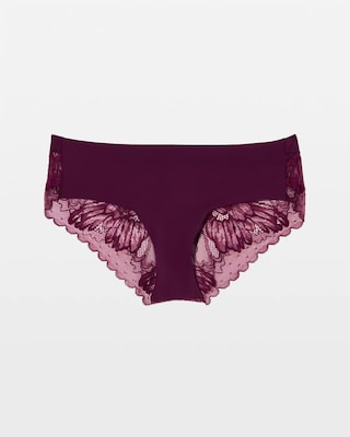 Cheeky Hipster Panty with Lace Back click to view larger image.
