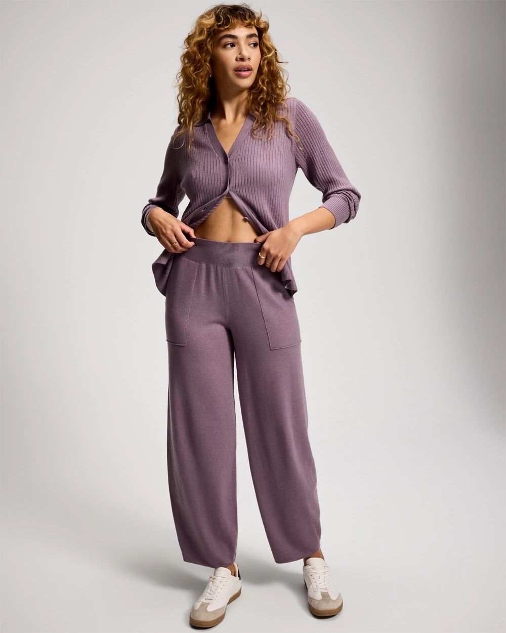 Premier Knit Rib Barrel Pants