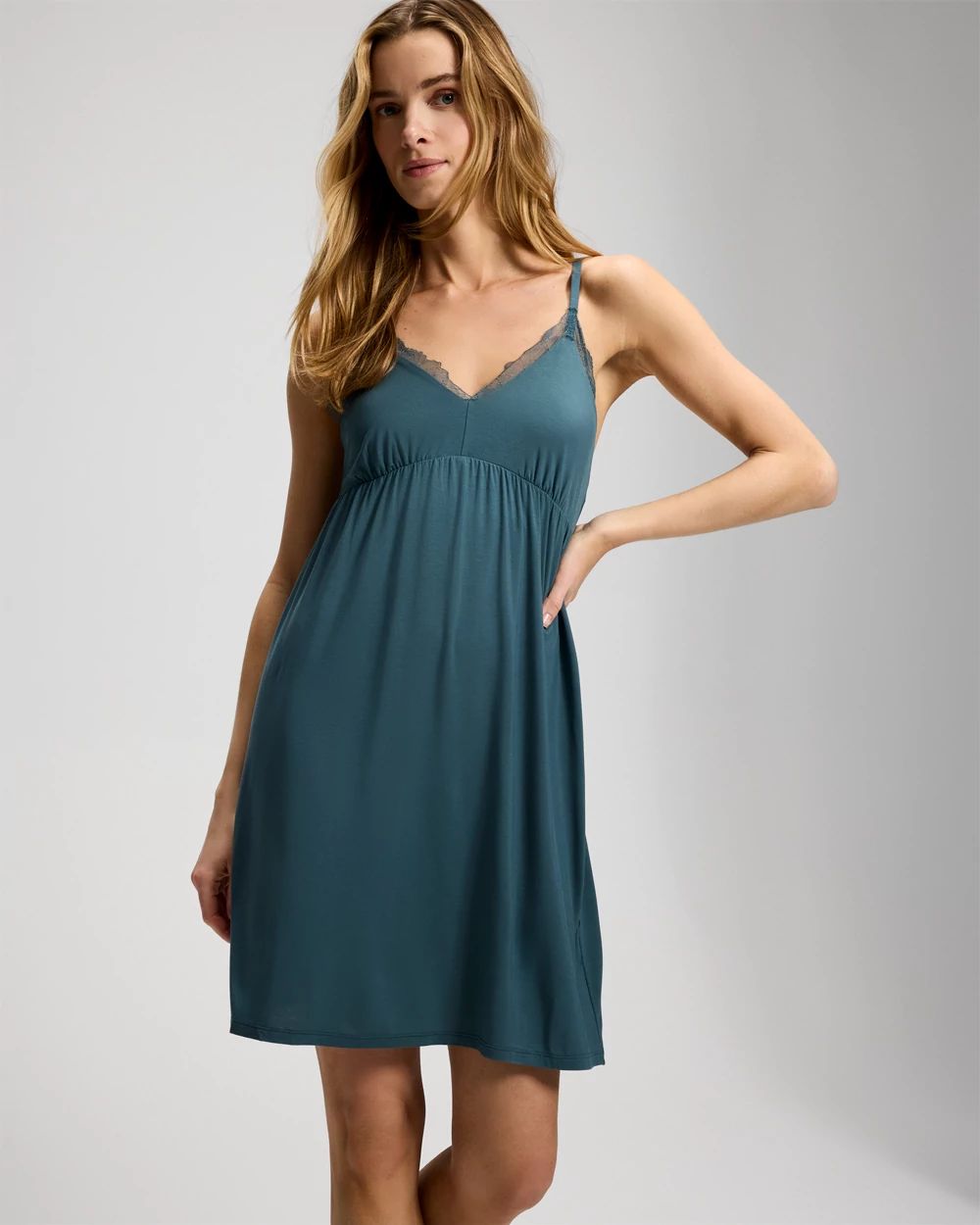 Fine Line Lace Chemise