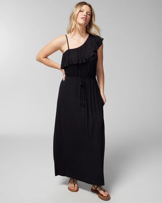 One-Shoulder Maxi Bra Dress