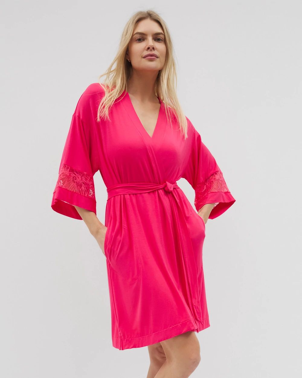 Cool Nights Robe With Lace
