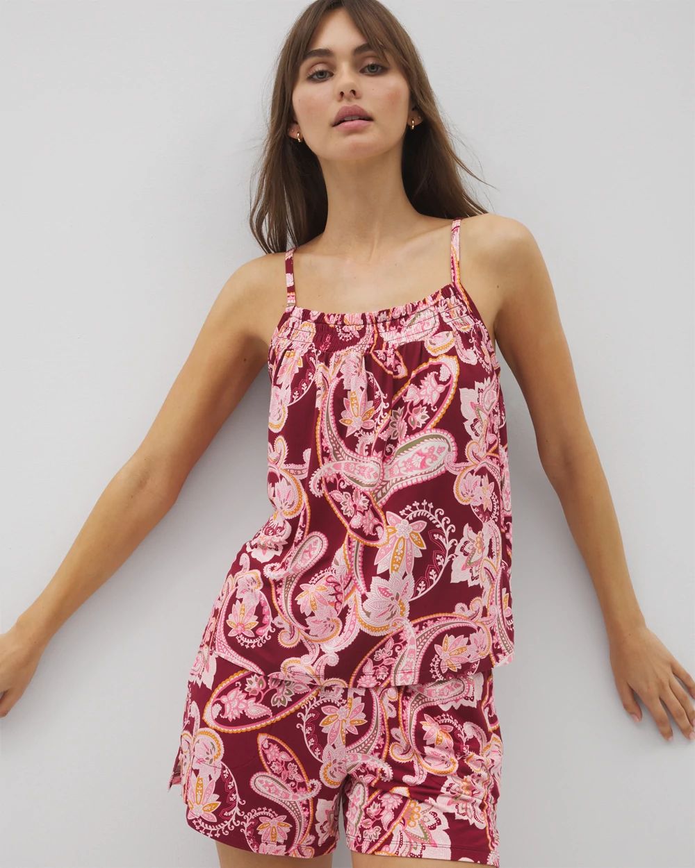 Cool Nights Smocked Pajama Cami