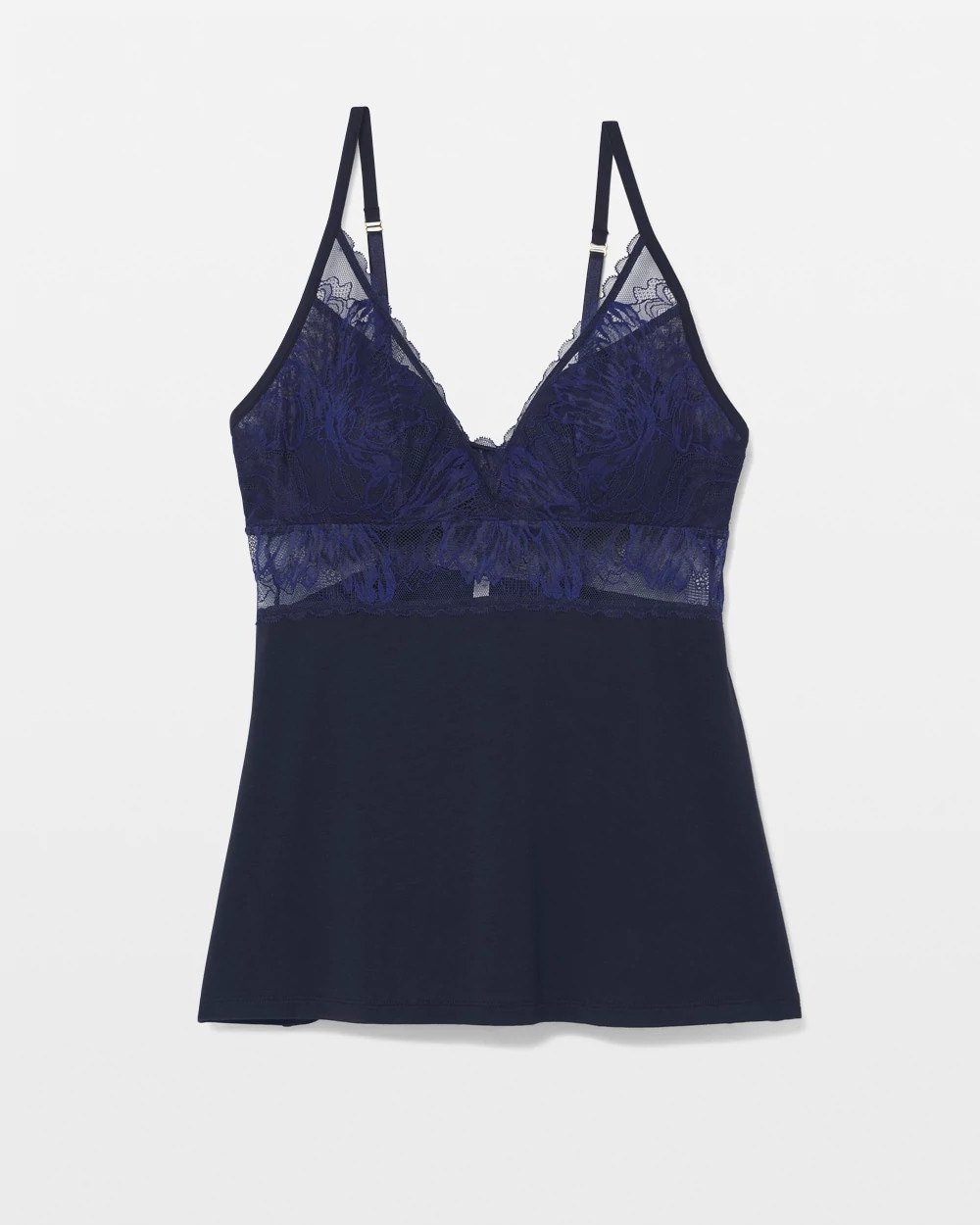 Pajama Cami With Plunge Necklline