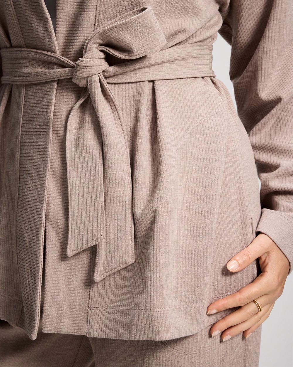 Modern Modal Relaxed Belted Wrap click to view larger image.