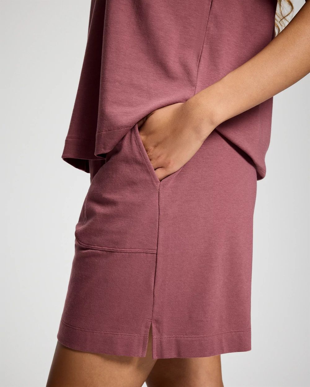 Relaxed Long Pajama Shorts click to view larger image.