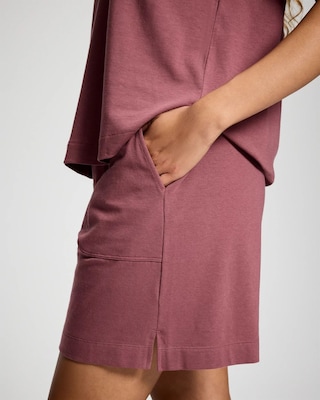 Relaxed Long Pajama Shorts click to view larger image.
