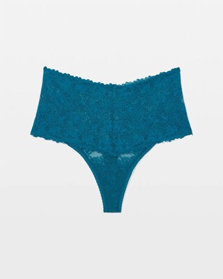 Perfect Lace High-Waist Thong Panty click to view larger image.