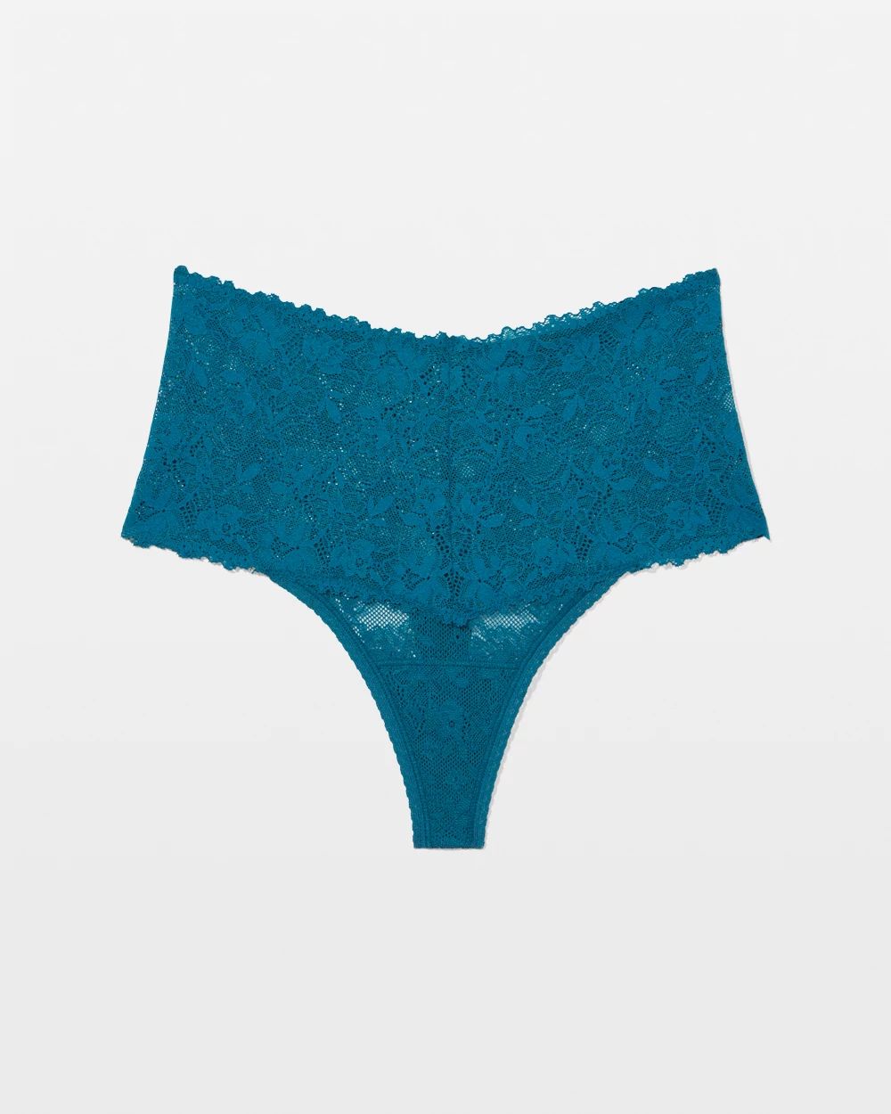 Perfect Lace High-Waist Thong Panty click to view larger image.