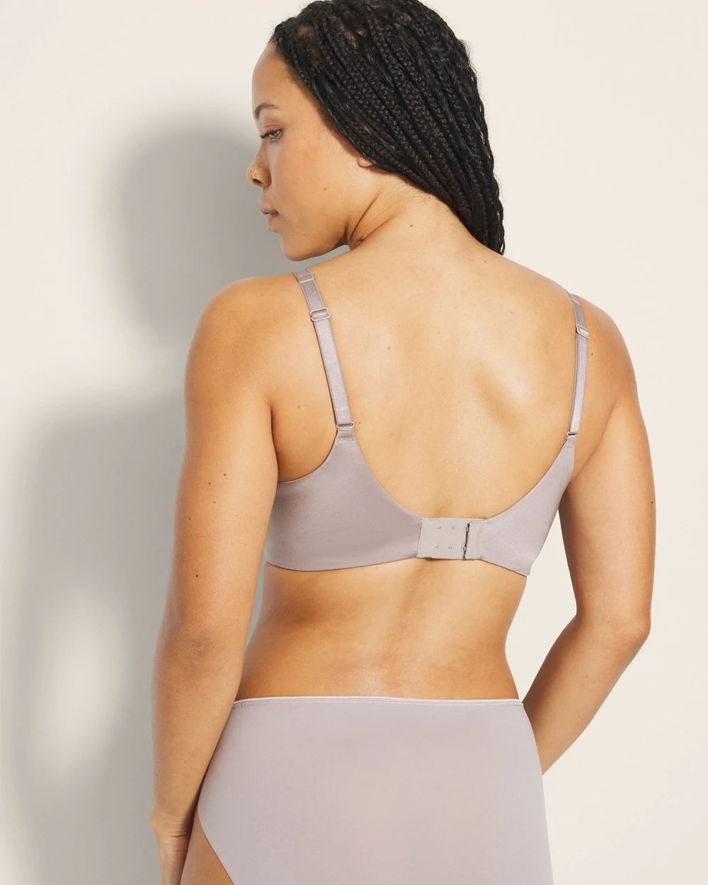 Push-Up Plunge Bra with Lurex Embroidery