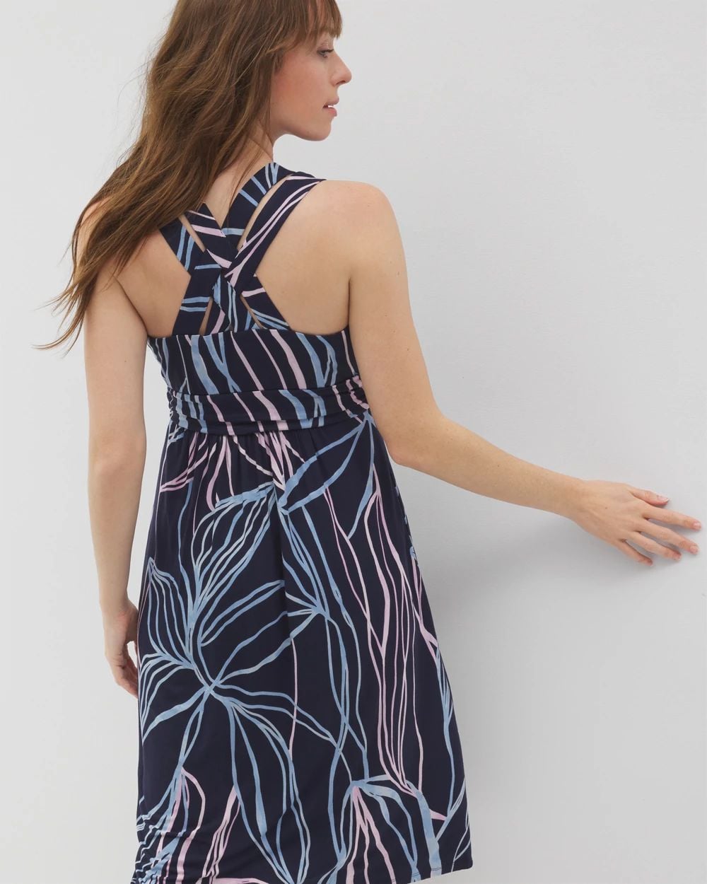 Soft Jersey Cross Back Strap Bra Dress