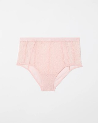 Mixed Media High-Waist Brief Panty