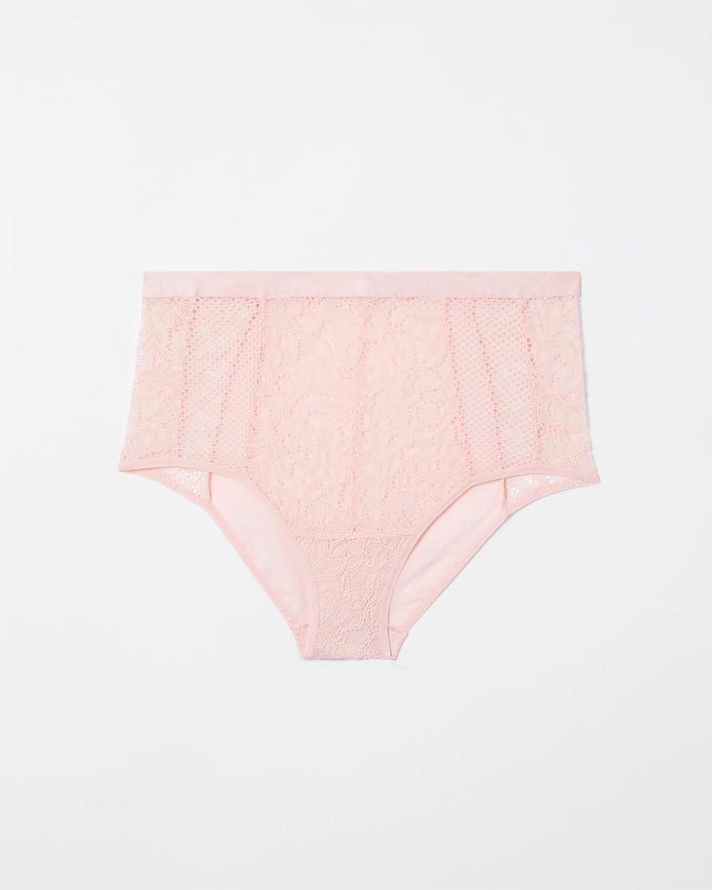 Mixed Media High-Waist Brief Panty