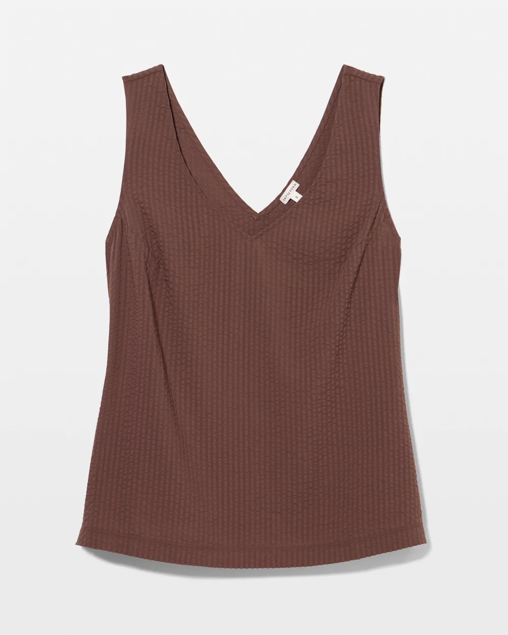 Textured Stripe Relaxed Tank click to view larger image.