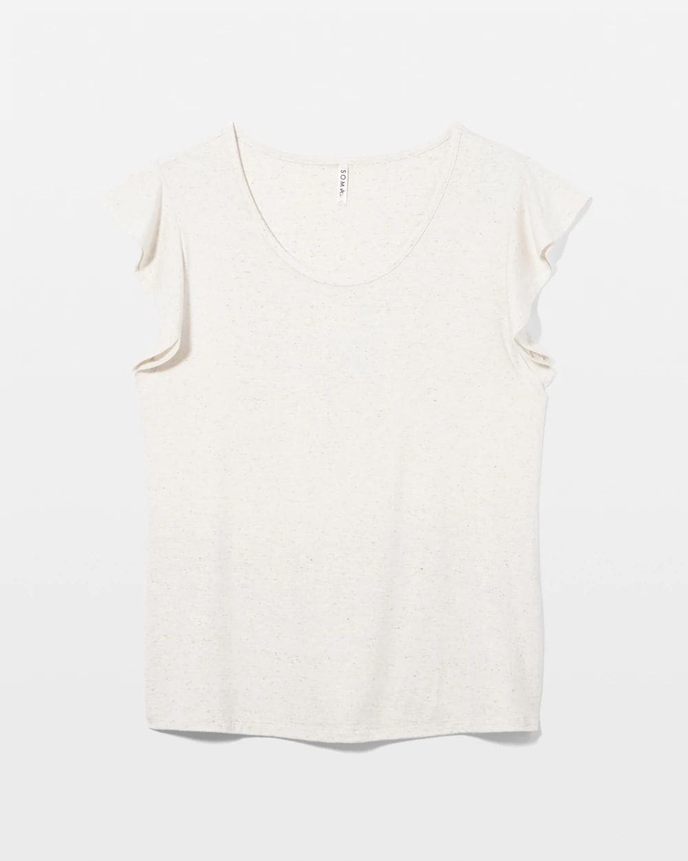 Slub Short Sleeve Ruffle Pajama Tee