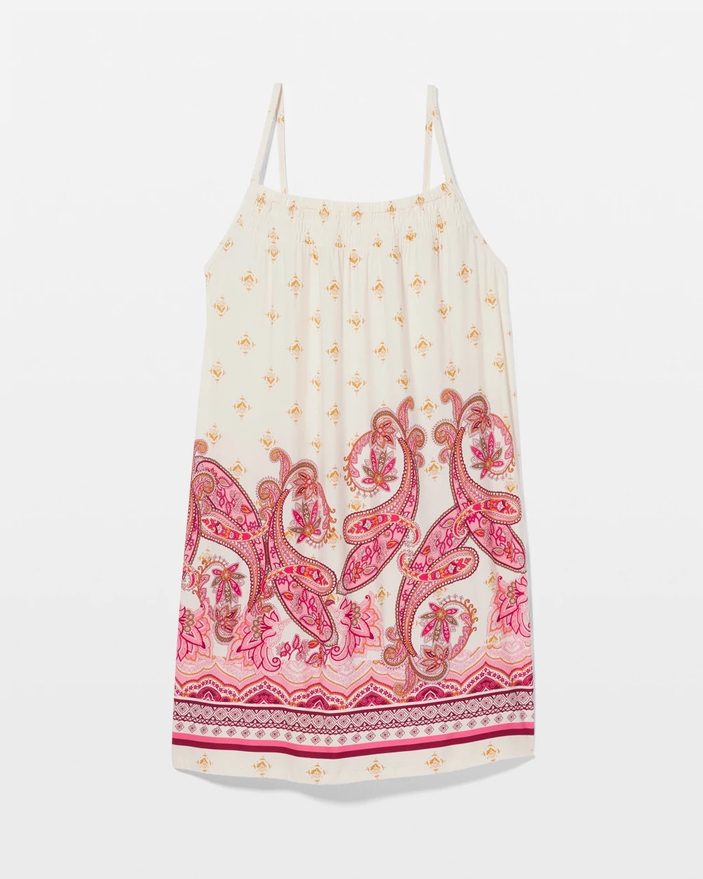 Smocked Neck Chemise