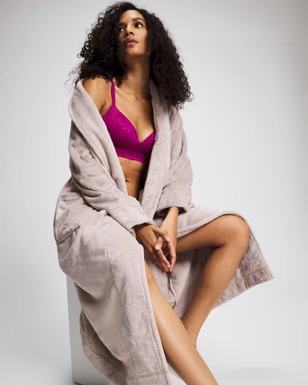 Plush Long Robe