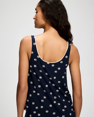 Pajama Tank With Piping click to view larger image.