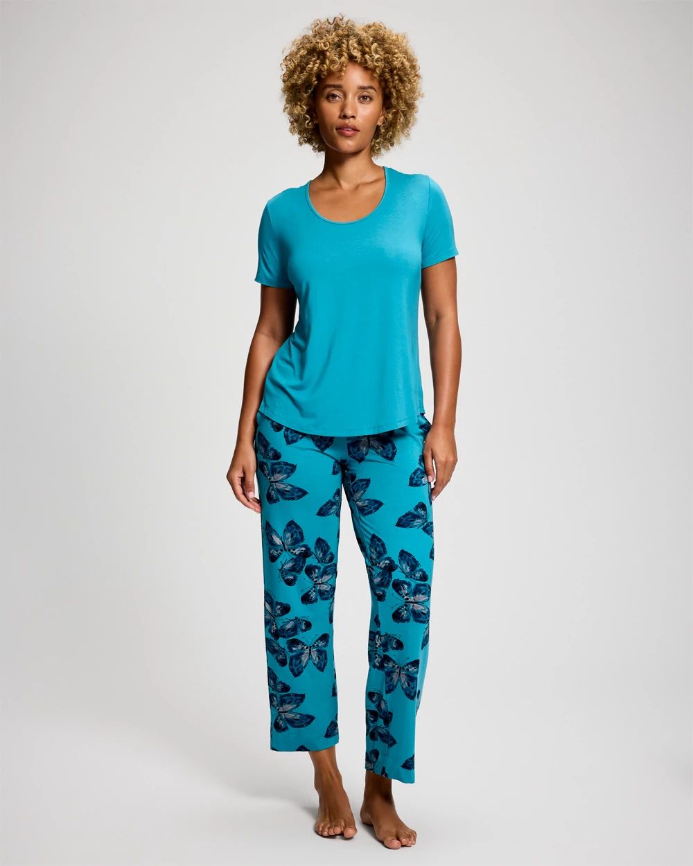 Cool Nights Short Sleeve + Pant Pajama Set